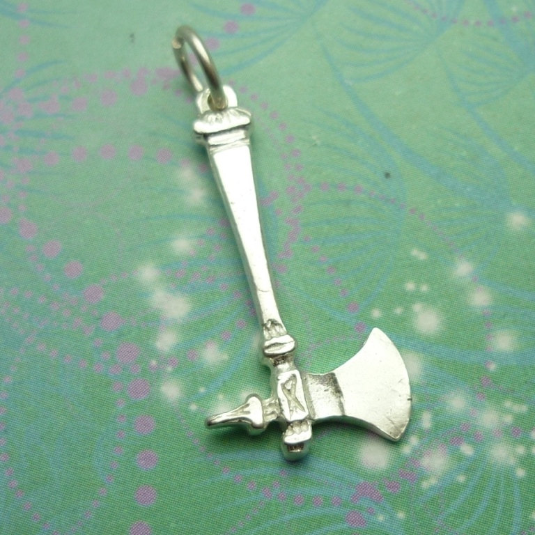 Vintage Sterling Silver Dangle Charm - Tomahawk