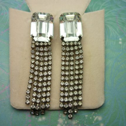 Vintage Sterling Silver Earrings - Super Sparkly