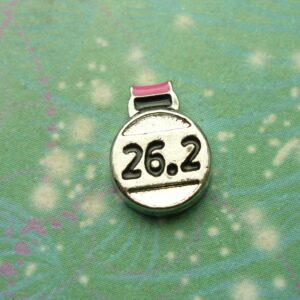 26.2 Medal - Charm for Lockets - Charm for Memory Lockets