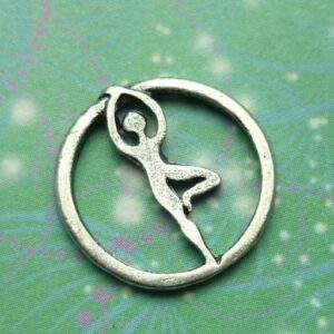 Yoga - Tree Pose Big Charm 18mm approx - Charm for Memory Lockets