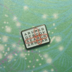 Word Search Charm for Glass Locket Necklace - Charm for Memory Lockets