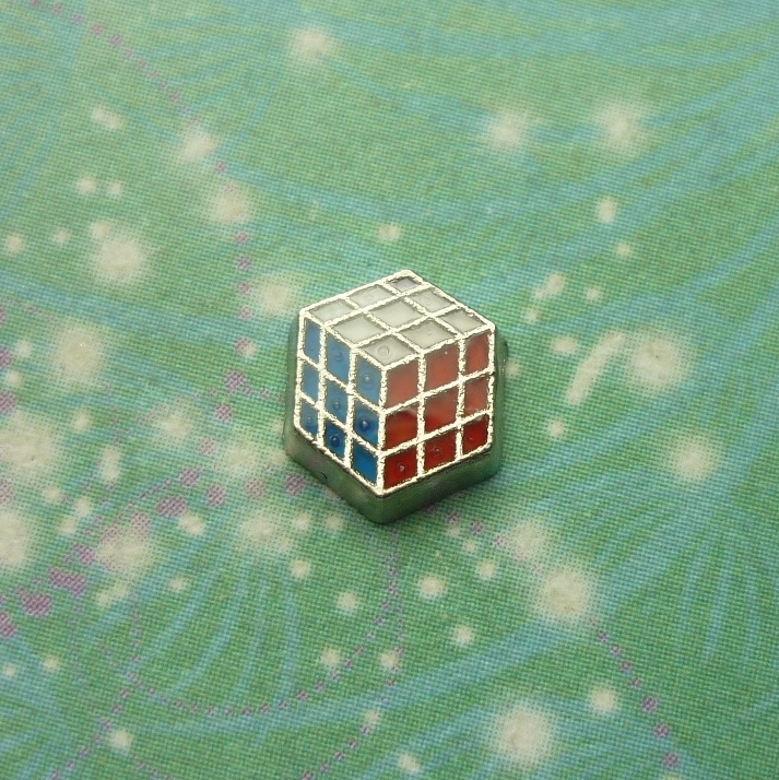 Rubiks Cube - Charm for Memory Lockets