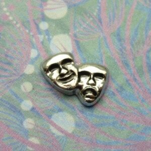 Drama Masks Silver - Charm for Memory Lockets