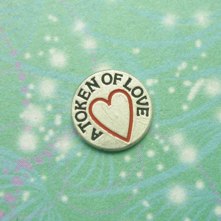 A Token of Love Charm - Charm for Memory Lockets