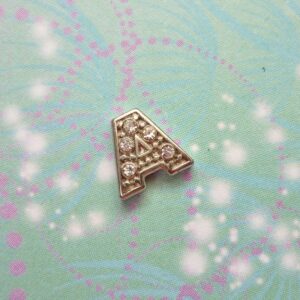 Letter A - Silver Sparkling - Charm for Lockets - Charm for Memory Lockets
