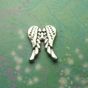 Angel Wings Silver Big Charm - Charm for Memory Lockets