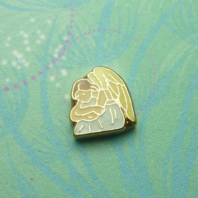 Angel in contemplation - Charm - Charm for Memory Lockets