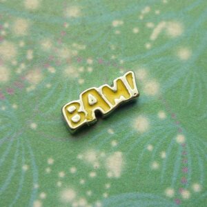 BAM word Charm - Charm for Memory Lockets