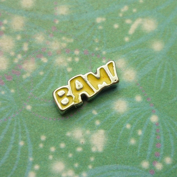 BAM word Charm - Charm for Memory Lockets