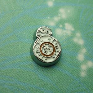 BB-8 Droid Star Wars - Charm for Glass Lockets - Charm for Memory Lockets