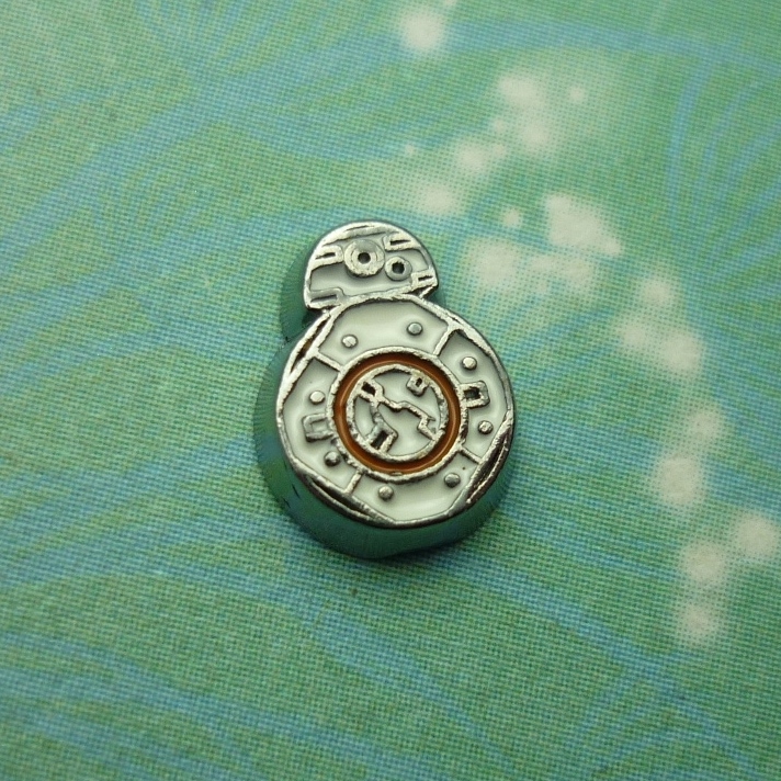 BB-8 Droid Star Wars - Charm for Glass Lockets - Charm for Memory Lockets