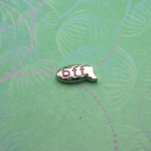 BFF Speech Bubble - Charm - Charm for Memory Lockets