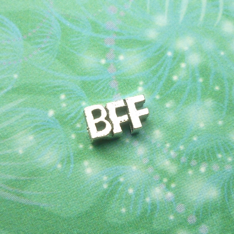 BFF - charm for lockets - Charm for Memory Lockets