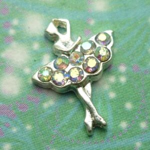 Ballerina Charm Sparkling - Charm for Memory Lockets