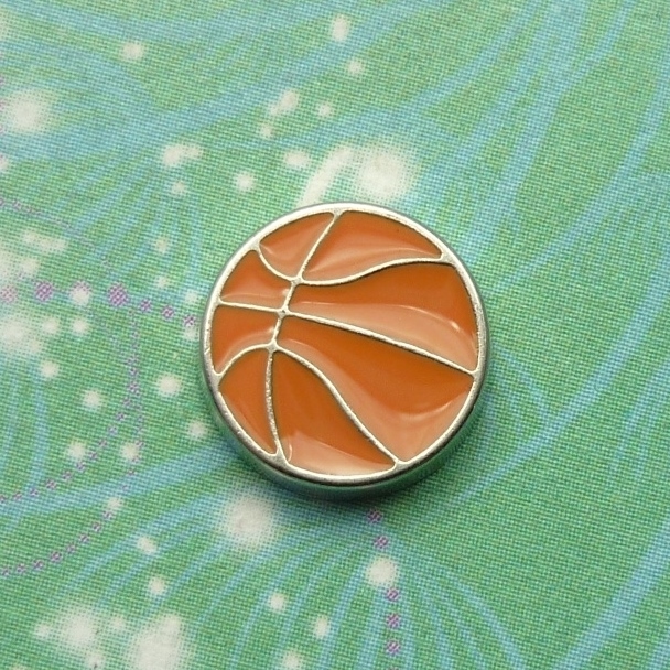 Basket Ball - Charm for Memory Lockets