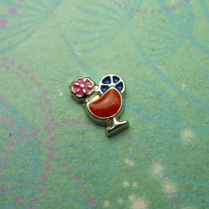 Beach Cocktail Charm - Charm for Memory Lockets