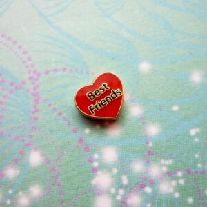 Best Friends gold heart - Charm for Memory Lockets
