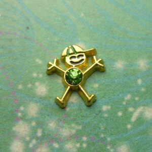 Birthsone Boy Gold Bigger - August - Charm for Memory Lockets