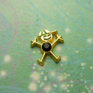 Birthsone Boy Gold Bigger - February - Charm for Memory Lockets