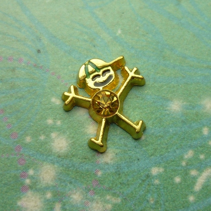 Birthsone Boy Gold Bigger - November - Charm for Memory Lockets