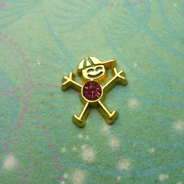 Birthsone Boy Gold Bigger - October - Charm for Memory Lockets