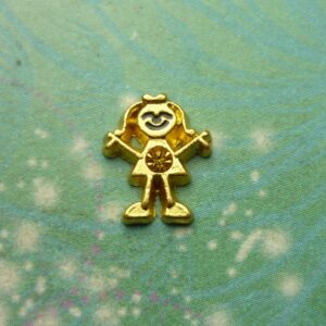 Birthsone Girl Gold Bigger - November - Charm for Memory Lockets