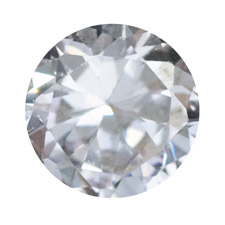 Birthstone-April-Round-Crystal - Charm for Memory Lockets