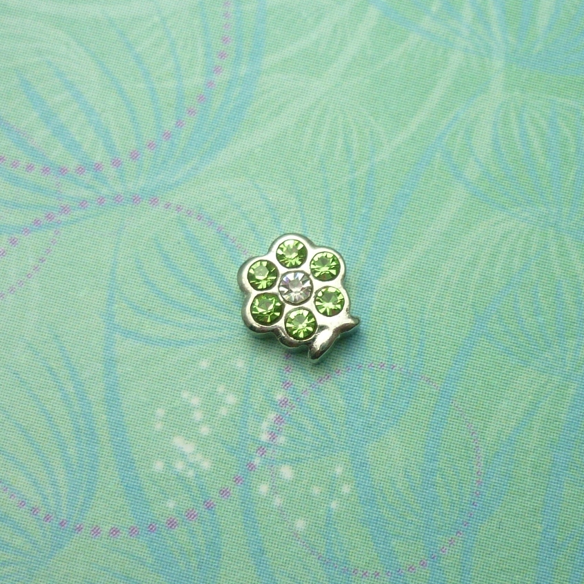 Birthstone-August-Flower - Charm for Memory Lockets