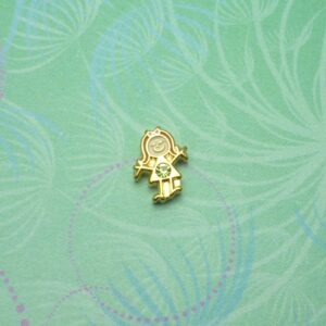 Birthstone - August - Girl - Charm for Memory Lockets