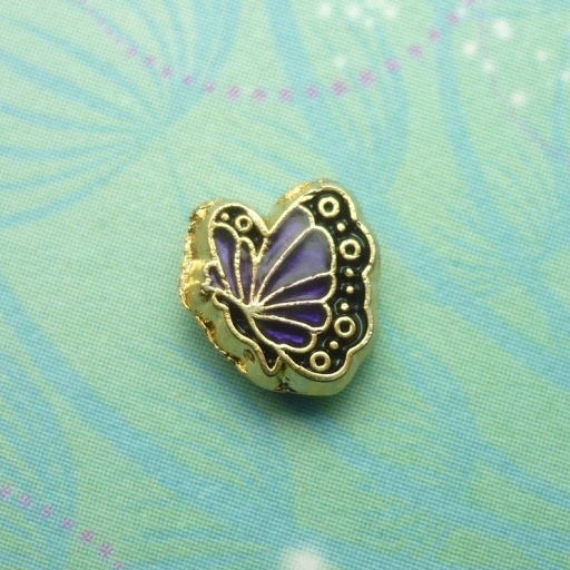 Birthstone-Butterfly-Feb - Charm for Memory Lockets