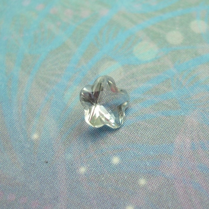 Birthstone Charm - Flower - April - Charm for Memory Lockets