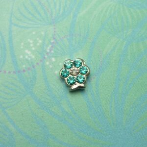 Birthstone-December-Flower - Charm for Memory Lockets
