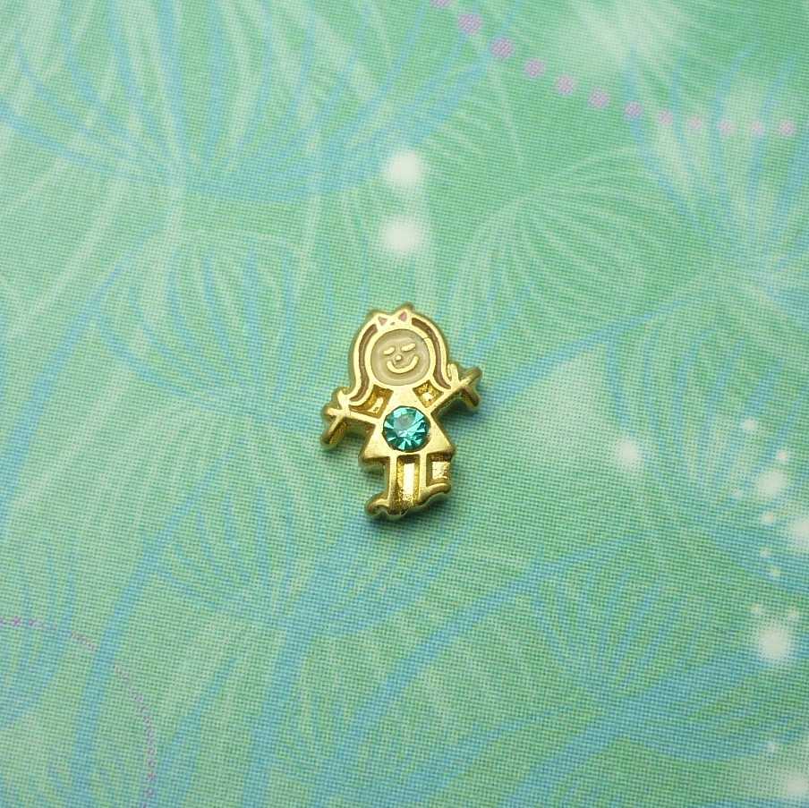 Birthstone-December-Girl - Charm for Memory Lockets