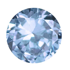Birthstone-December-Round-Crystal - Charm for Memory Lockets
