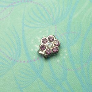Birthstone-Feb-Flower - Charm for Memory Lockets