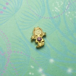 Birthstone-Feb-Girl - Charm for Memory Lockets