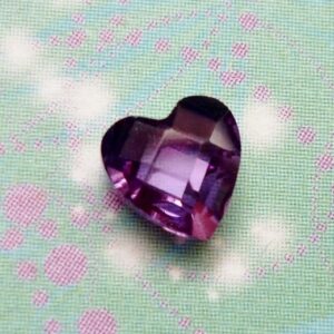 Birthstone-February-Heart - Charm for Memory Lockets