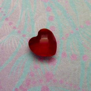 Birthstone-January-Heart - Charm for Memory Lockets