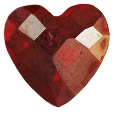 Birthstone-January-Heart-Crystal - Charm for Memory Lockets