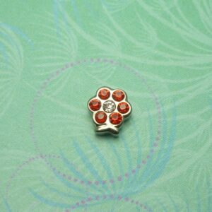 Birthstone-July-Flower - Charm for Memory Lockets