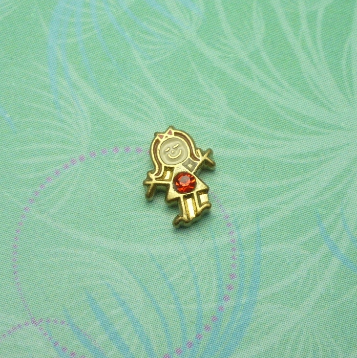 Birthstone-July-Girl - Charm for Memory Lockets