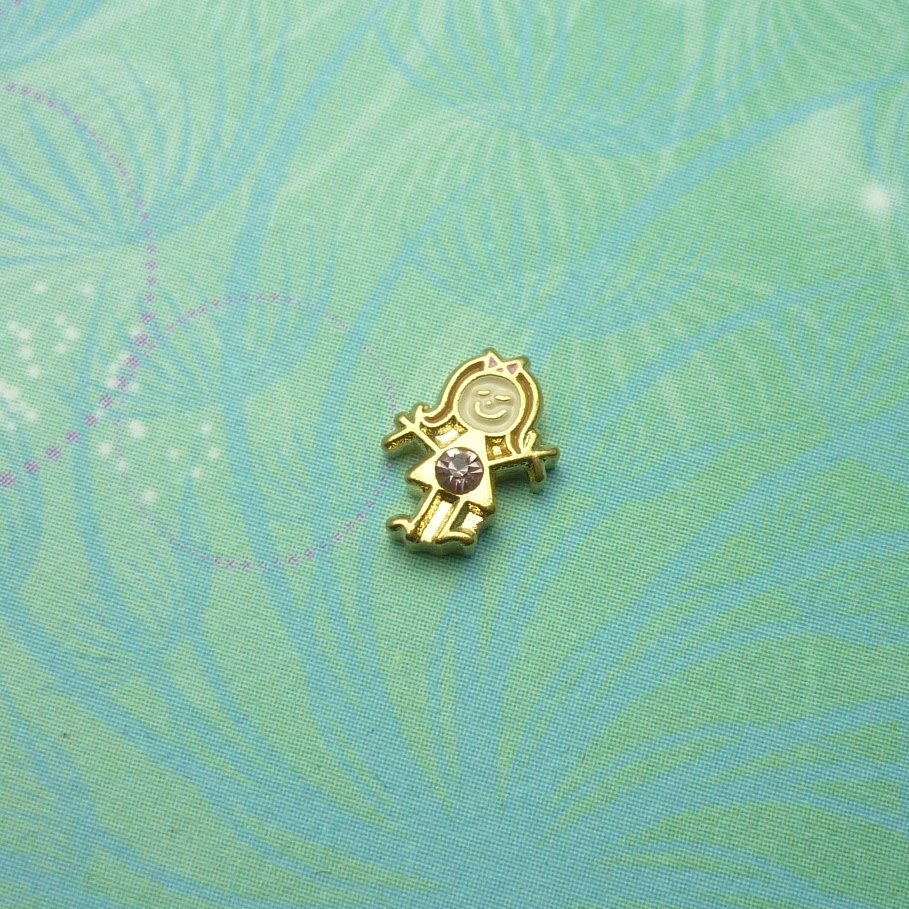 Birthstone-June-Girl - Charm for Memory Lockets