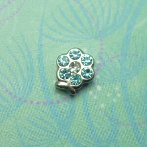 Birthstone-March-Flower - Charm for Memory Lockets