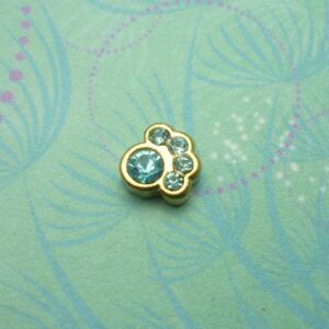 Birthstone-March-Paw - Charm for Memory Lockets