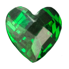 Birthstone-May-Heart-Crystal - Charm for Memory Lockets