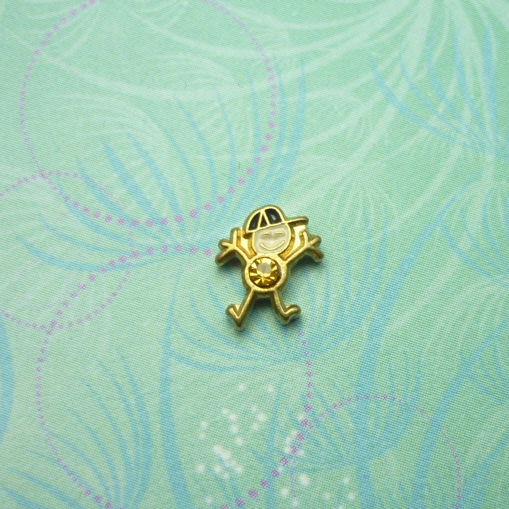 Birthstone-November-Boy - Charm for Memory Lockets