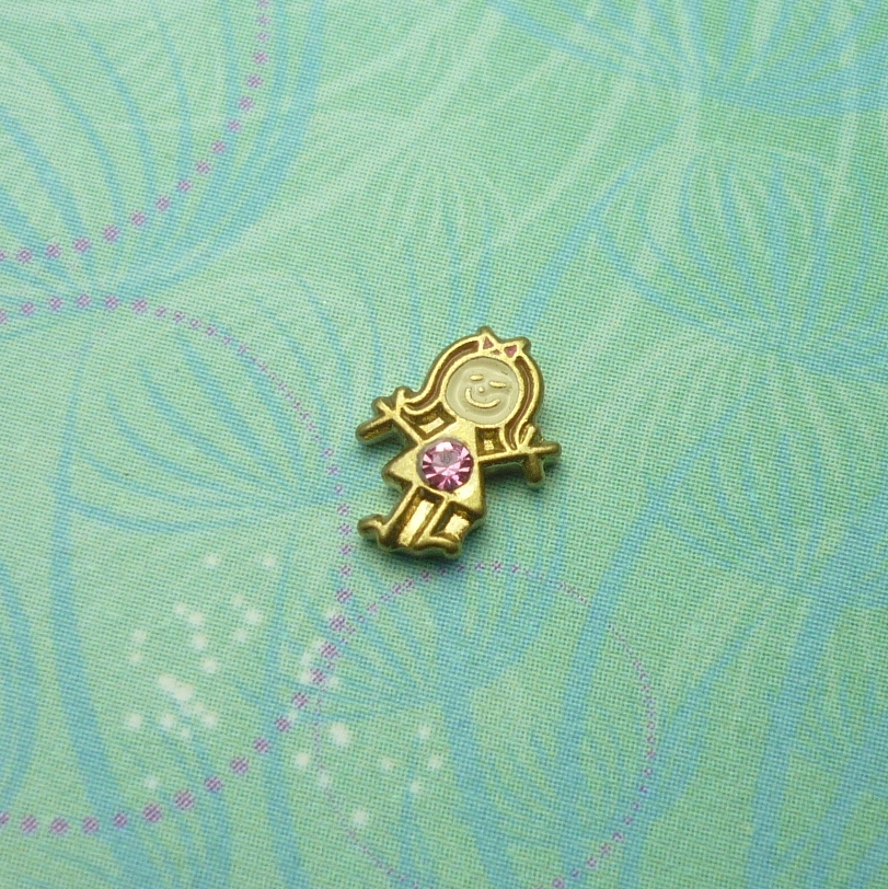 Birthstone-October-Girl - Charm for Memory Lockets
