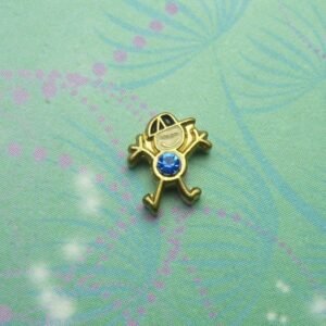 Birthstone-September-Boy Charm for floating lockets - Charm for Memory Lockets