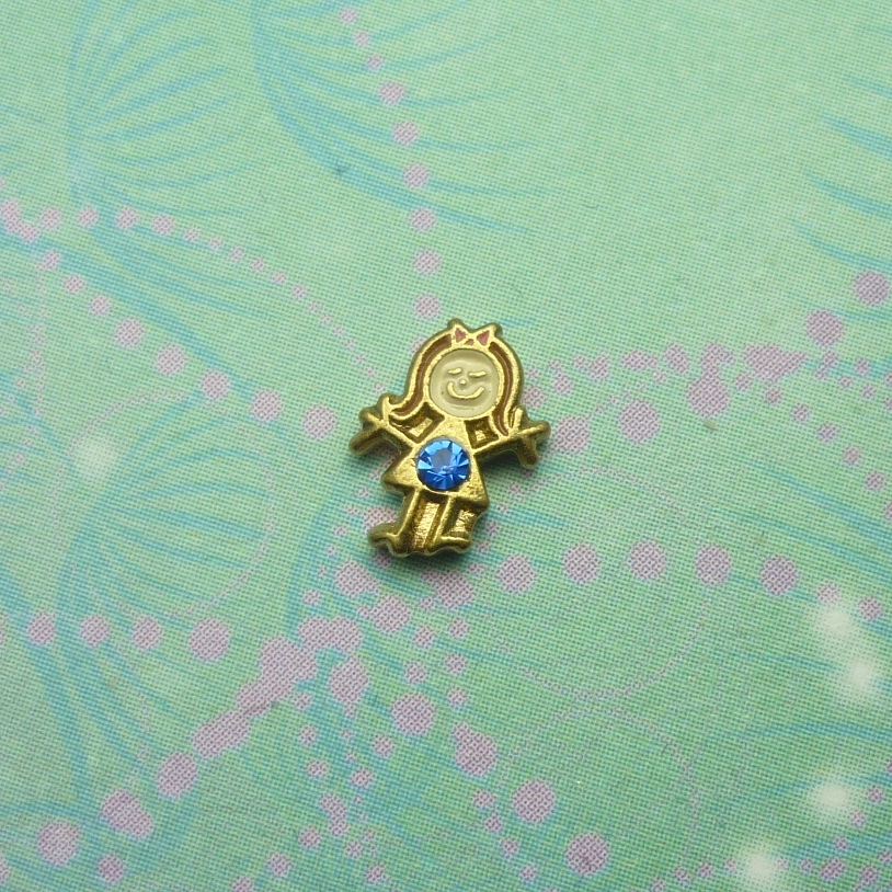 Birthstone-September-Girl - Charm for Memory Lockets