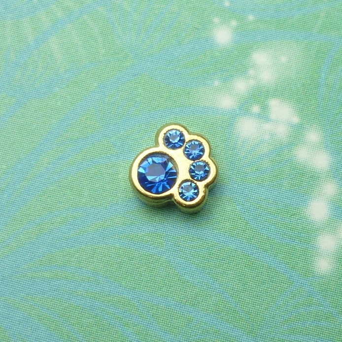 Birthstone-September-Paw - Charm for Memory Lockets